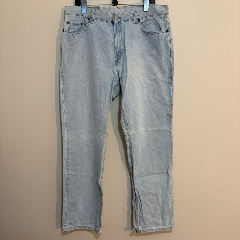 Vintage 90s Levis 505 Jeans Womens 16 Made in USA Light Wash Straight Leg Denim